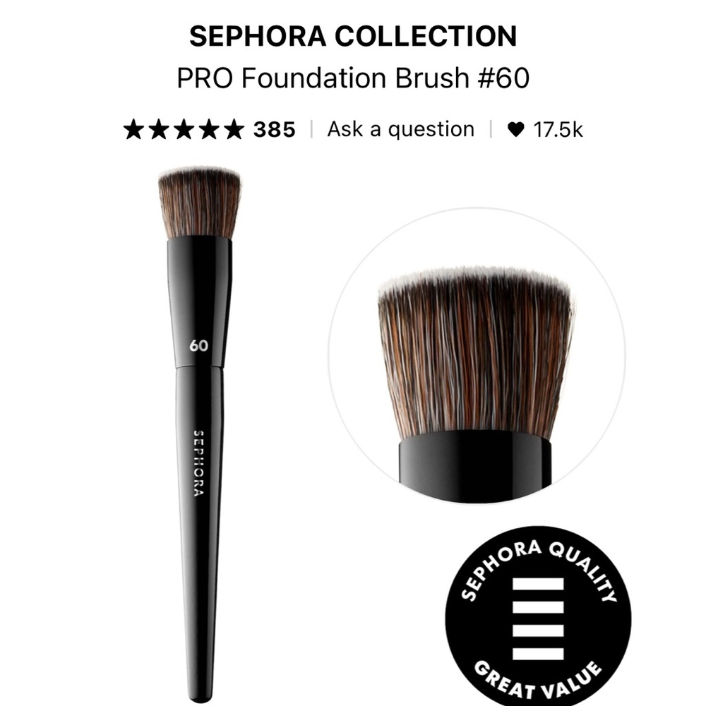 🆕 Sephora PRO Foundation Brush #60